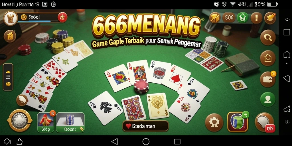 Tampilan gameplay seru dan menegangkan dalam Gaple