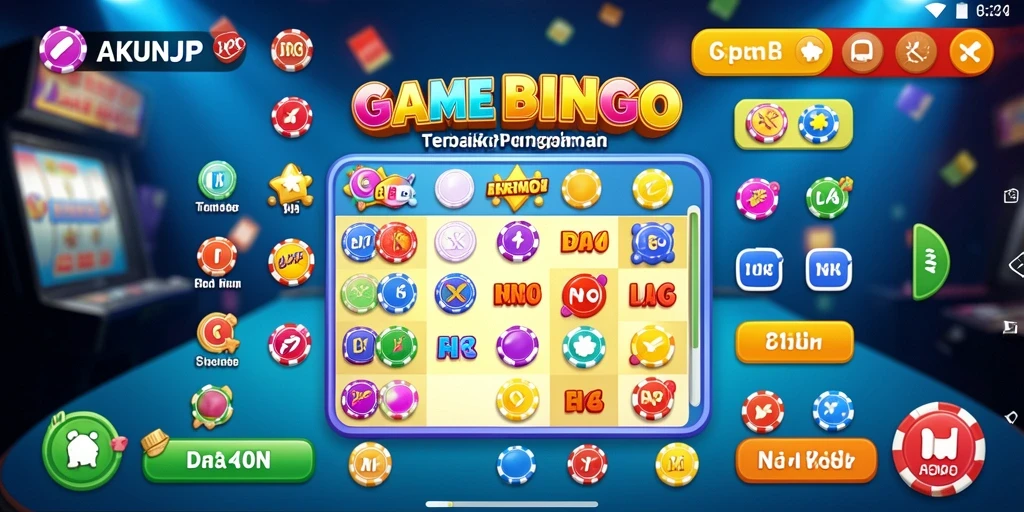 Tampilkan gameplay seru dan interaktif dari aplikasi Bingo AKUNJP.