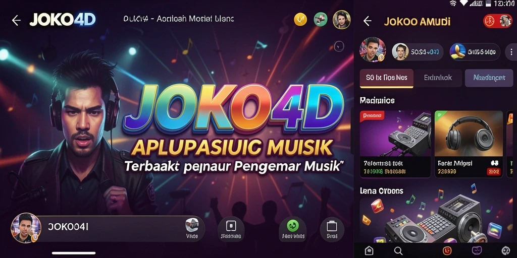 Tampilan screenshot JOKO4D yang menampilkan serunya bermain musik.