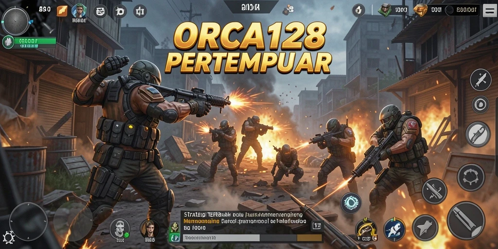 Screenshot gameplay ORCA128 yang seru dan penuh strategi