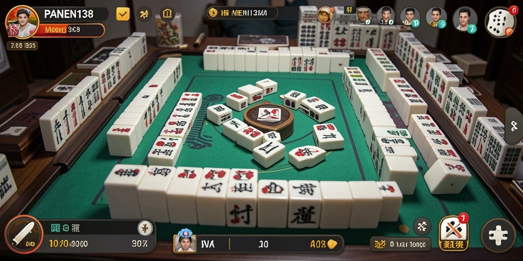 Tampilan menarik dari gameplay Mahjong di PANEN138.