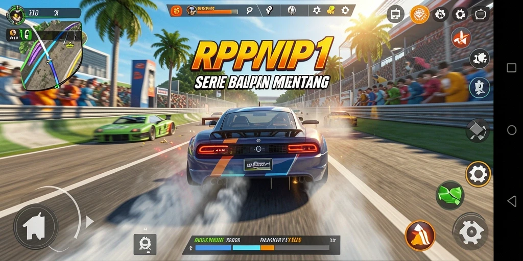 Gameplay seru dalam balapan RPVIP1 dengan grafis menawan.