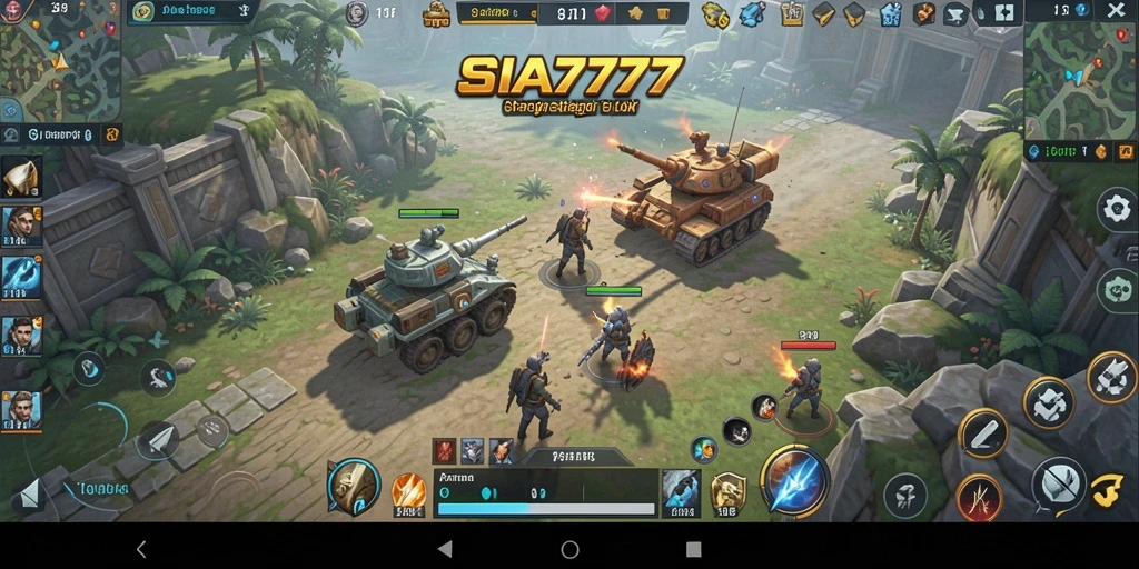 Tangkapan layar gameplay SIA777 dengan aksi strategi yang mendebarkan.
